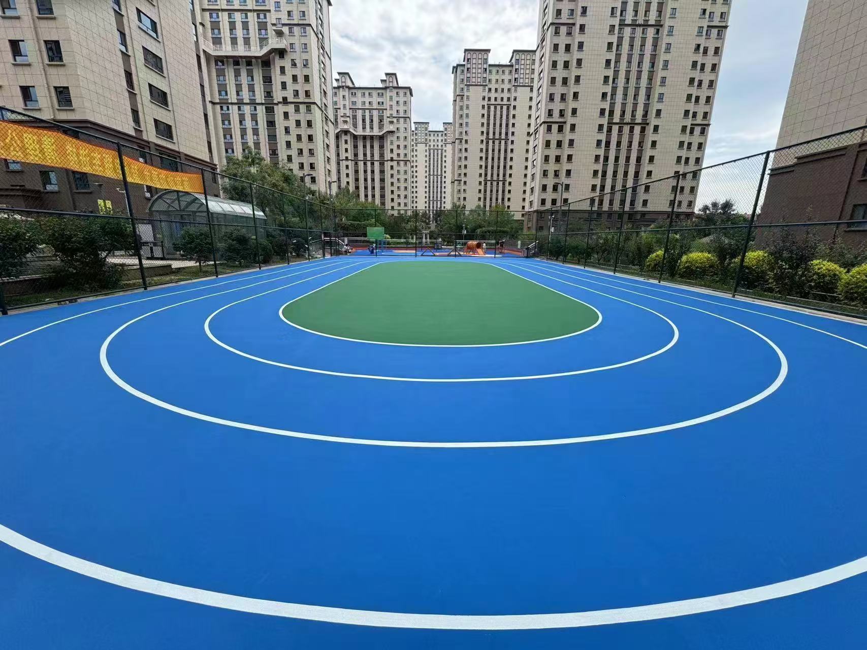 乌海市学校塑胶跑道硅PU球场 - 方案